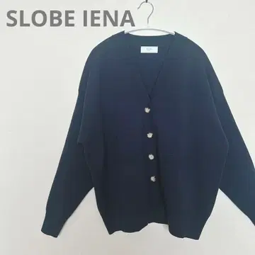 새상품급 SLOBE IENA 가디건 네이비
