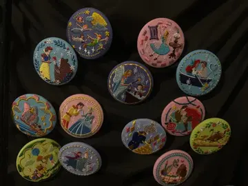 디즈니 자수 캔뱃지