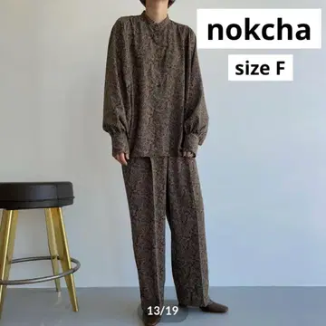 nokcha 오리지널 셋업 꽃무늬 돌먼 블라우스 팬츠