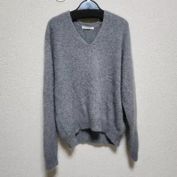 BEAUTY&YOUTH 그레이 니트 V넥