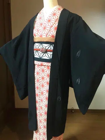 겉옷 롱 겉옷 블랙 겉옷 순수 실크 구름 솟아오르는 문양