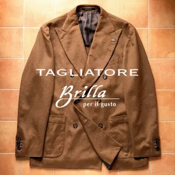 TAGLIATORE 카멜 헤어 브라운 자켓 BEAMS 50
