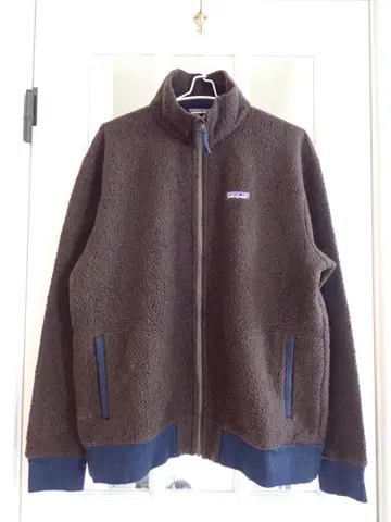 patagonia 플리스 자켓 XL 다크 브라운 헤링본 직조