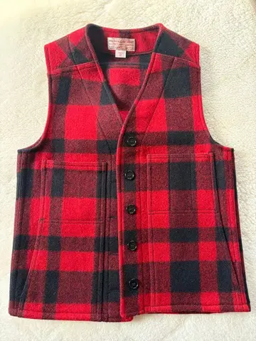 필슨 버팔로 체크/매키노 울 베스트 xs