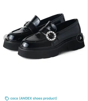 coca 비쥬버클 통굽 로퍼 블랙