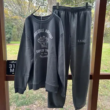 속기모 맨투맨 상하의 set 1