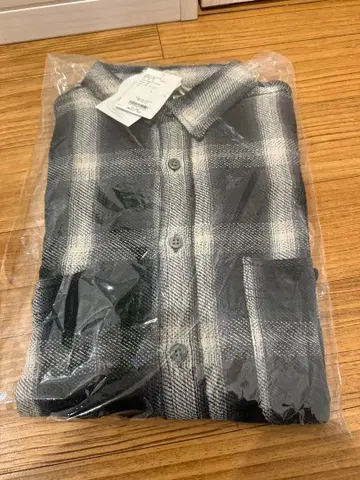 BAYFLOW 차콜 체크 셔츠