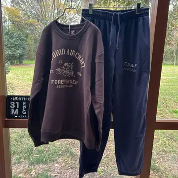 속기모 맨투맨 상하의 set 2