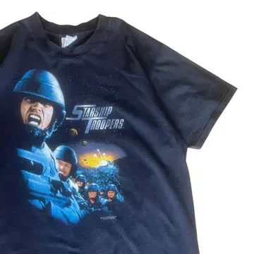 90s 스타쉽 트루퍼스 무비 티셔츠 블랙 XL USA