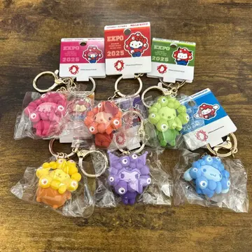 간사이 만박 산리오 최애 컬러 미야쿠미야쿠 키링 6종