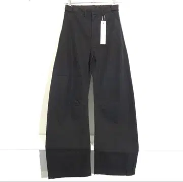미사용 블랙 와이드 팬츠