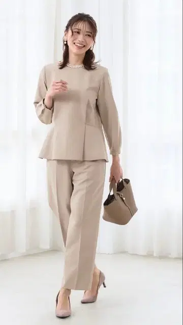 크로스 팩션 베이지 수트 셋업 세트 13호