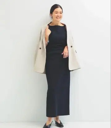 [ Demi-Luxe BEAMS ] 심플 타이트 니트 스커트 .M 36