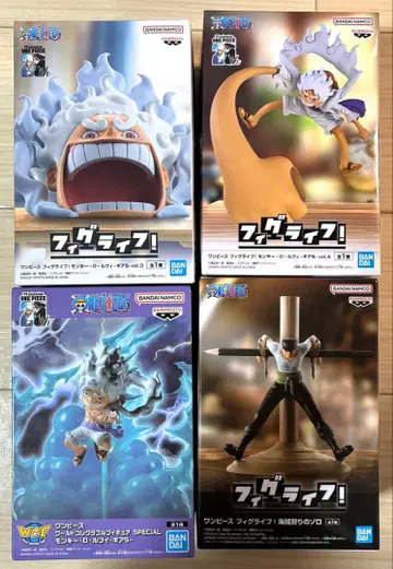 원피스 루피 조로 기어5 월드 컬렉션 피그라이프 4종 세트