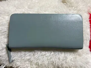 민트 그린 장지갑 (가죽)