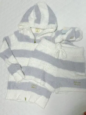 gelato pique 후드 부착 룸웨어 블루