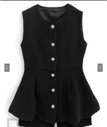 인기 새상품 GRL 인기 트위드 베스트 x 숏팬츠 셋업