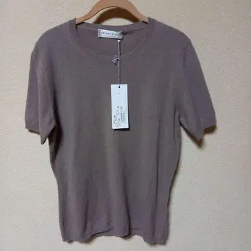 파비아나 필리피 니트 스웨터 반팔 XL 차콜 그레이