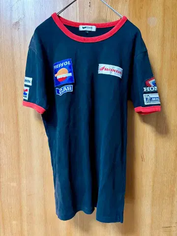 GAS HONDA 혼다 와펜이 많은 귀여운 T셔츠