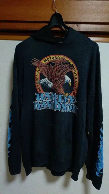 HARLEY DAVIDSON 할리데이비슨 후드 부착 후드티