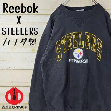 [ 캐나다제 ] 초레어 리복 NFL 스틸러스 자수 로고 맨투맨