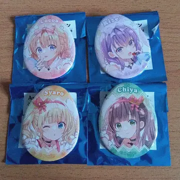 주문은 토끼입니까? BLOOM 앨리스의 다회 캔뱃지 4개 세트