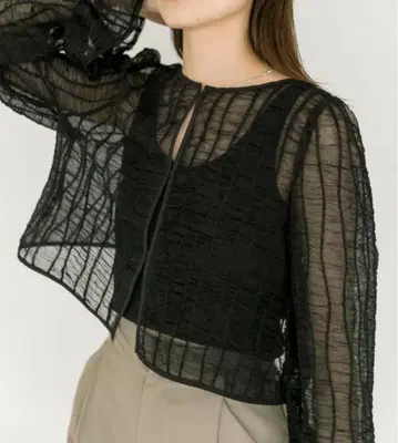 mystic 미스틱 시스루 블라우스