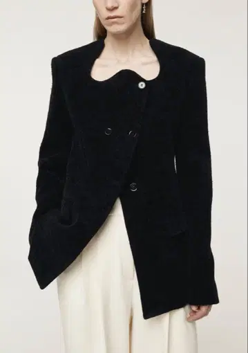 [ RECTO ] 렉토 노카라 더블 버튼 자켓 S