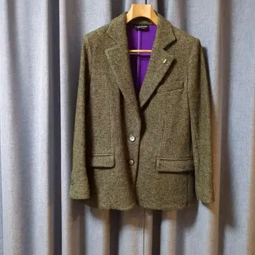 SONIA RYKIEL 테일러드 자켓 85 사이즈 올리브 그린