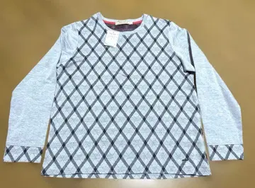 [ 새상품 ] 크로커다일 그레이 아가일 무늬 긴팔 상의 L사이즈