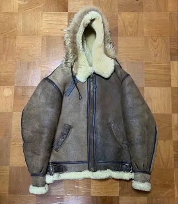 USA B-3 무스탕 플라이트 자켓 퍼 포함 사이즈 36