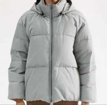 미라 오웬 밑단 리본 다운 자켓 민트 1