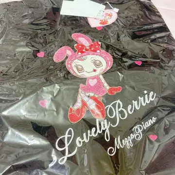 베리에짱 자수 토트백 블랙