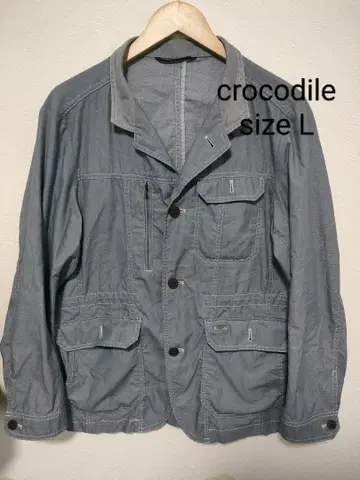 393. crocodile 자켓 블루종 데님