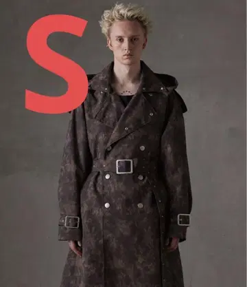 GRANCY 올 패턴 롱 트렌치코트 S 사이즈