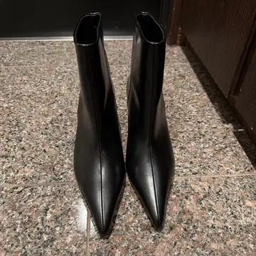 H&M 스틸레토 블랙 부츠 힐 7cm