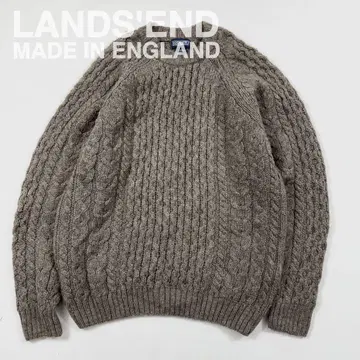 영국제 LANDS'END 랜드스엔드 아란 니트 스웨터 피셔맨