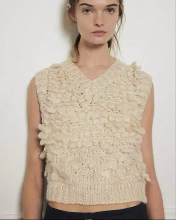 ZARA 구조 니트 베스트