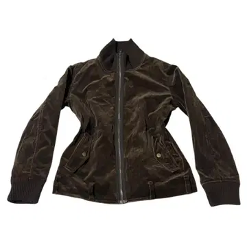 Y2K 00's 벨로아 자켓 브라운