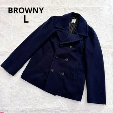 브라우니 P 코트 L 네이비 남성용 아우터 자켓 위고 무지