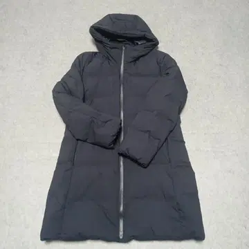 유니클로 심리스 다운 코트 여성용 XL 네이비