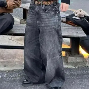 엔도 모리 착용 H&M 슈퍼 배기 데님 완판템 모델 34/30