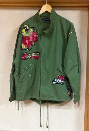 ZARA WOMAN 자수 밀리터리 자켓 M