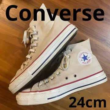 [컨버스] 24cm 일본제 클리닝 완료 여성용 하이컷
