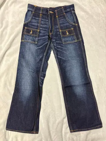 HIGH ROCK 오카야마 쿠라시키 코지마산 데님 부시 팬츠 S