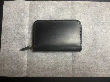 도치기 가죽 카드 케이스 지퍼 타입 아코디언 주름 슬림 대용량 천연 가죽