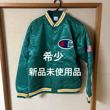 레어 Champion 그린 바시티 자켓 미사용 새상품