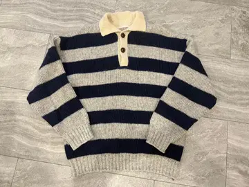 캐나다제 보더 니트 스웨터