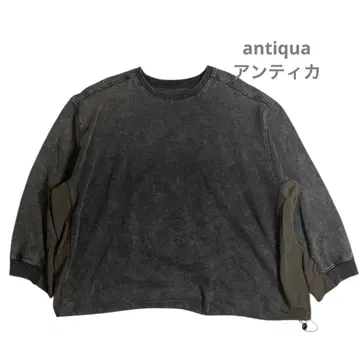 antiqua 안티카 절개 드로스트 상의 맨투맨