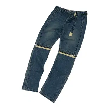 배송비 포함 SACAI 사카이 니 데님 바이커 팬츠 INDIGO 0